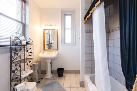 Premium Room, 2 Queen Beds, Refrigerator, Courtyard View (Emma's Room) | Bathroom | Free toiletries, hair dryer, towels
