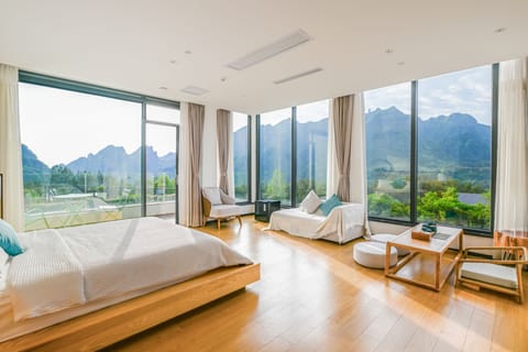 Luxury Double Room, 1 Queen Bed, Private Bathroom, Hill View | View from room