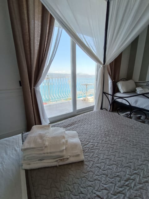 Junior Suite, Balcony, Sea View | Frette Italian sheets, premium bedding, down comforters, pillowtop beds