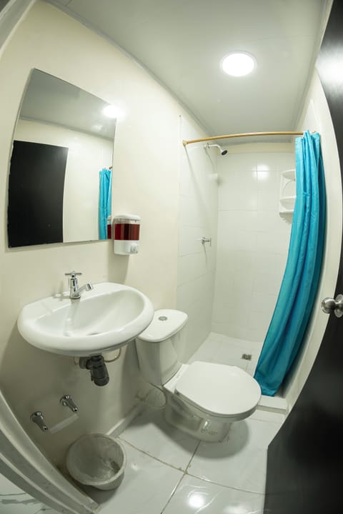 Standard Quadruple Room, Balcony, City View | Bathroom | Shower, towels, soap, toilet paper