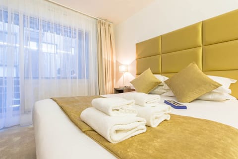 Get a peaceful night sleep in our cozy bedroom.