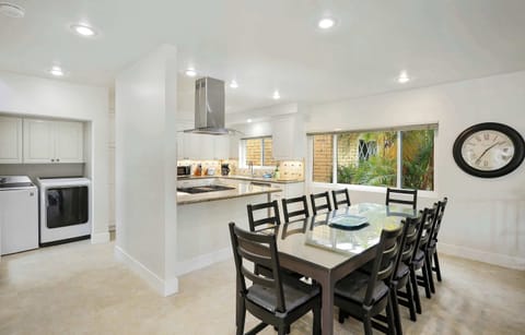 Dining table with seating for 10