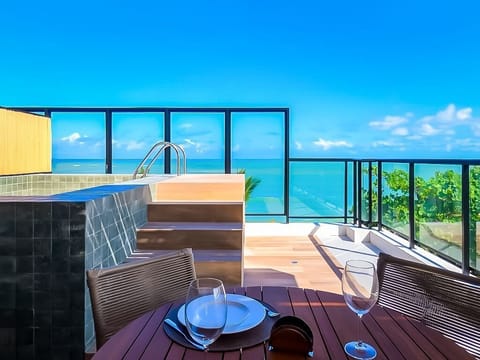 Premium Apartment, Private Pool, Sea Facing | Outdoor dining