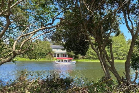 Wave to boats as they pass by!