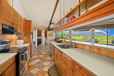 Fully stocked kitchen