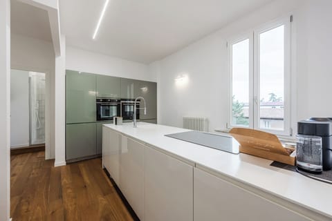 Deluxe Apartment, City View | Private kitchen