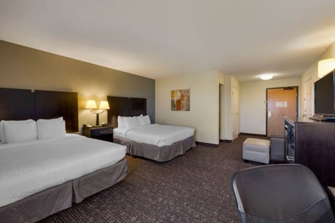 Standard Room, 2 Queen Beds, Accessible, Refrigerator & Microwave | Down comforters, pillowtop beds, desk, laptop workspace