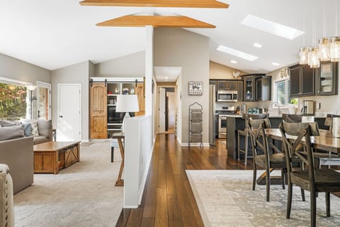 Living and dining area.