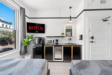 Deluxe Studio Suite | Premium bedding, memory foam beds, individually furnished