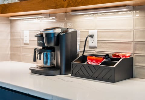 Coffee lovers rejoice! This cozy coffee bar has all the essentials to kickstart your mornings or fuel a late-afternoon pick-me-up.