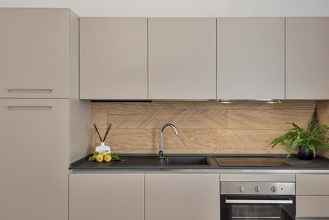 Apartment Bilocale | Private kitchen | Highchair