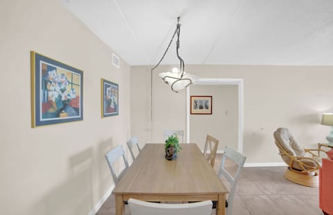 Dining table with seating for six