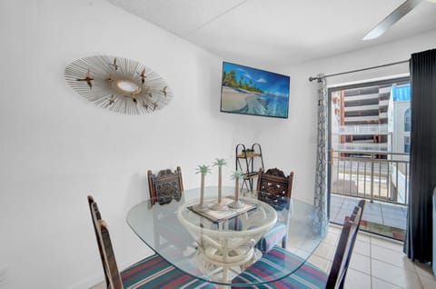 Dining table with seating for four