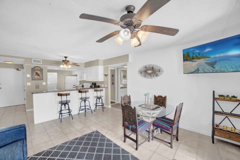 Dining area and kitchen