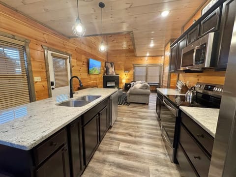 Open concept kitchen/family room