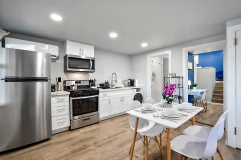 A well-stocked, modern kitchen with state-of-the-art appliances and all the essentials for cooking your favorite meals.