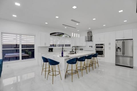 Villa, 4 Bedrooms | Private kitchen | Fridge, oven, coffee/tea maker, electric kettle