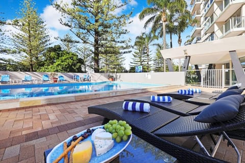 Indoor pool, outdoor pool, sun loungers