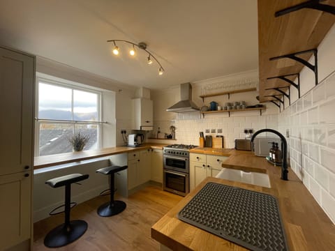 You can sit and enjoy a brew at the breakfast bar looking out towards the fells