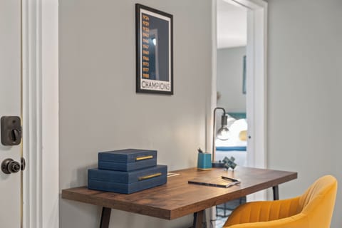 Dedicated workspace in the dining area