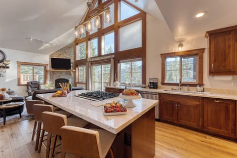 Sleek and modern kitchen.