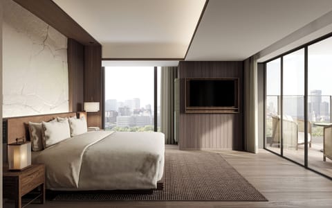 Suite, 1 King Bed (Patina | Osaka Castle View) | Free minibar items, in-room safe, free cribs/infant beds, rollaway beds