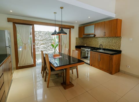 Villa, 2 Bedrooms, Private Pool | Private kitchen | Mini-fridge, electric kettle, cookware/dishes/utensils