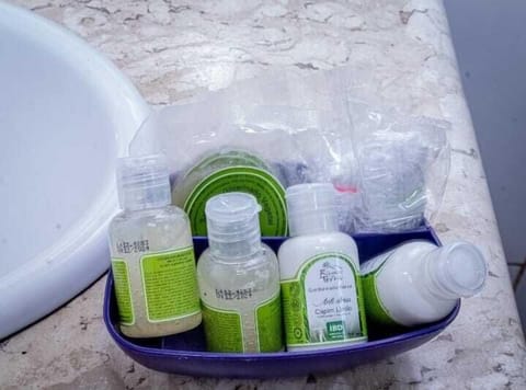 Standard Double Room, Garden View | Bathroom | Shower, free toiletries, hair dryer, towels