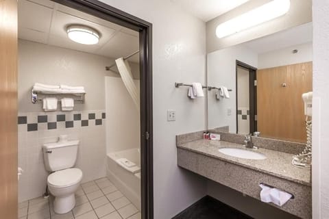 Business Room, 1 King Bed | Bathroom | Combined shower/tub, hair dryer, towels