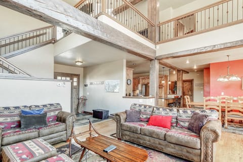 Curl up in the cozy living room & enjoy a movie night at home