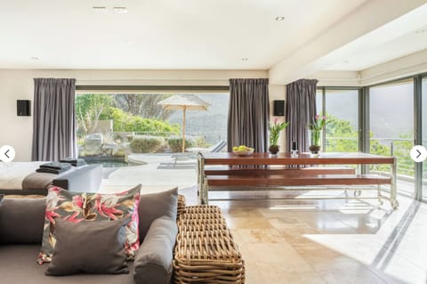 Looking out towards pool deck