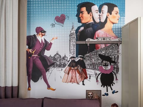 Deluxe Triple Room, Garden View | Minibar, in-room safe, blackout drapes, free WiFi