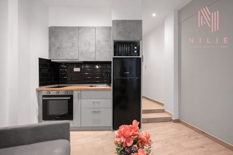 Comfort Apartment, Kitchen | Private kitchen | Oven, stovetop