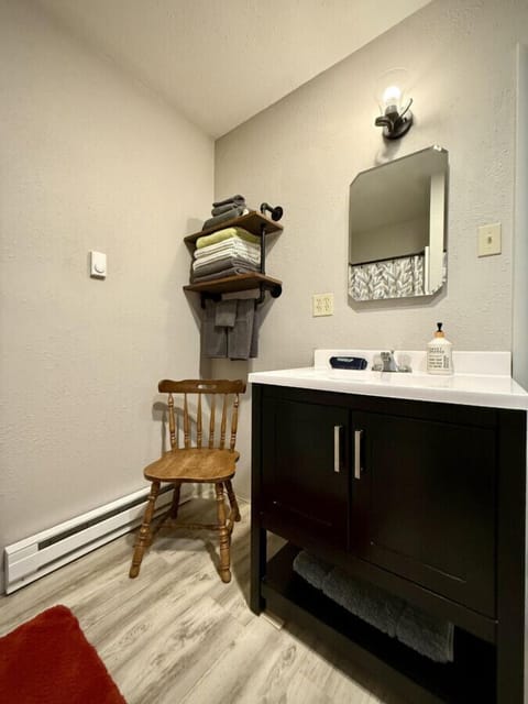 Beautiful bathroom with walk-in shower.