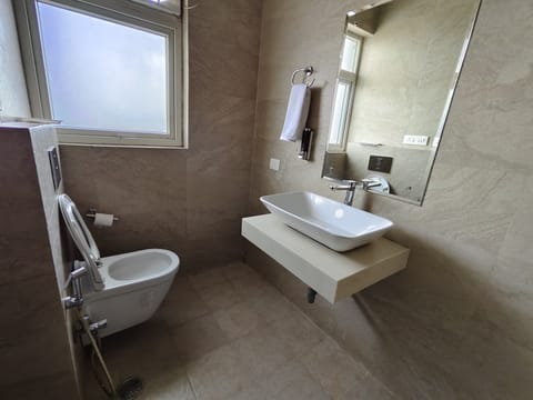 Deluxe Double Room | Bathroom | Shower, free toiletries, soap, shampoo