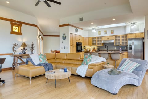 Comfortable seating in the living room.