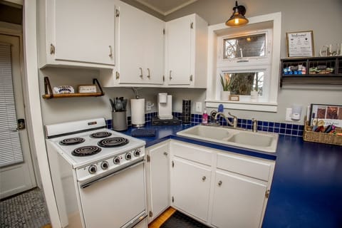 Full kitchen with everything you need for your stay!