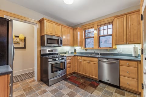 Indoors, Floor, Flooring, Kitchen, Microwave