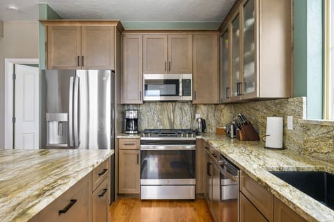 The appliances are all updated and in excellent condition.