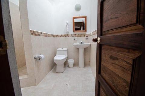 Double Room | Bathroom | Combined shower/tub, towels, soap, toilet paper