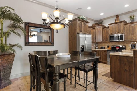 Dining table with seating for 6