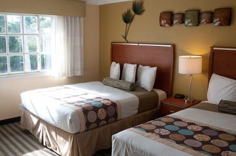 Standard Room, 2 Queen Beds, Fireplace | Pillowtop beds, desk, iron/ironing board, free WiFi