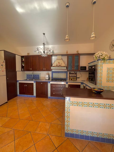 Panoramic Apartment | Private kitchen | Full-size fridge, stovetop, cookware/dishes/utensils, paper towels