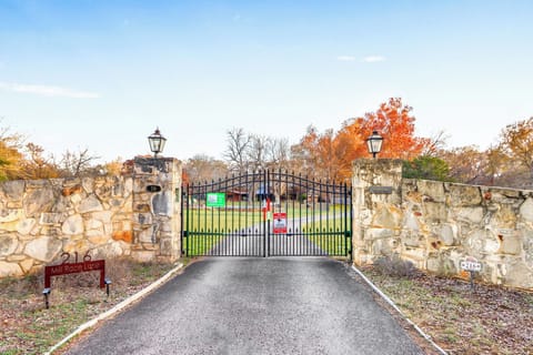 Entry gate to the property.