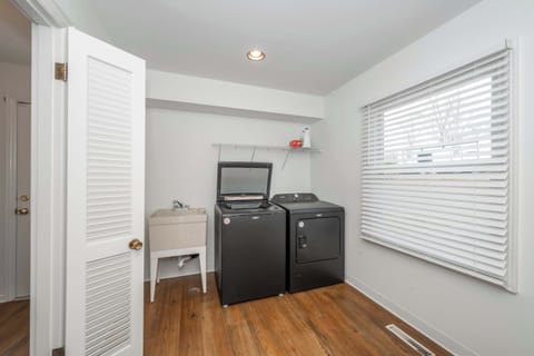 Private laundry is available for your stay!