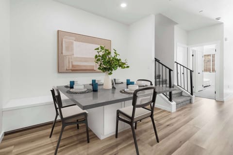 Dining table with seating for 6