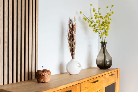 Luxury Double Room, Balcony, Garden View | Living area | 120-cm LED TV with satellite channels, offices