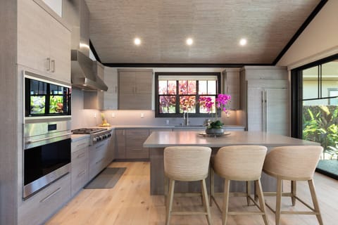 The kitchen is complete with high end Wolfe and Sub-Zero appliances.