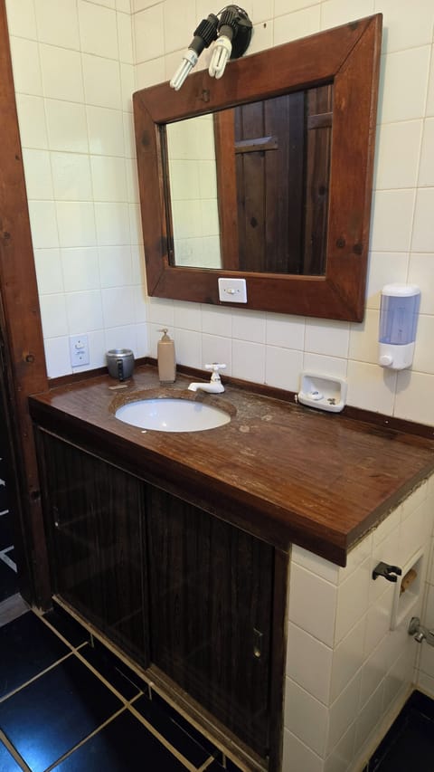 Basic Shared Dormitory, Mountain View | Bathroom | Shower, rainfall showerhead, toilet paper