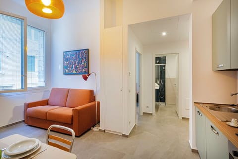 Basic Apartment | Living area | 35-cm TV with digital channels